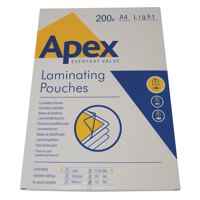 Value Fellowes Laminating Pouch A4 2x75mu 6005301 (PK200)