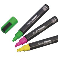 Sigel Chalk Marker50 chisel 1-5mm Pink/Green/Yellow PK3