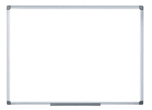 Bi-Office Magnetic Drywipe Alum Framed Whiteboard 600x900