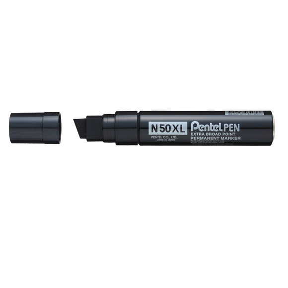 Pentel N50XL-A Jumbo Chisel Tip Marker Black PK6
