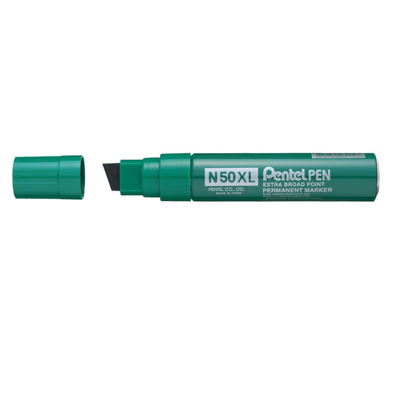 Pentel N50XL-D Jumbo Chisel Tip Marker Green PK6