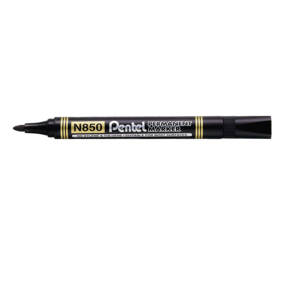 Pentel N850 Bullet Permanent Marker BK PK12