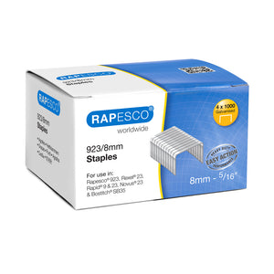 Rapesco 923/8mm (23 Type) Galvanised Staples PK4000