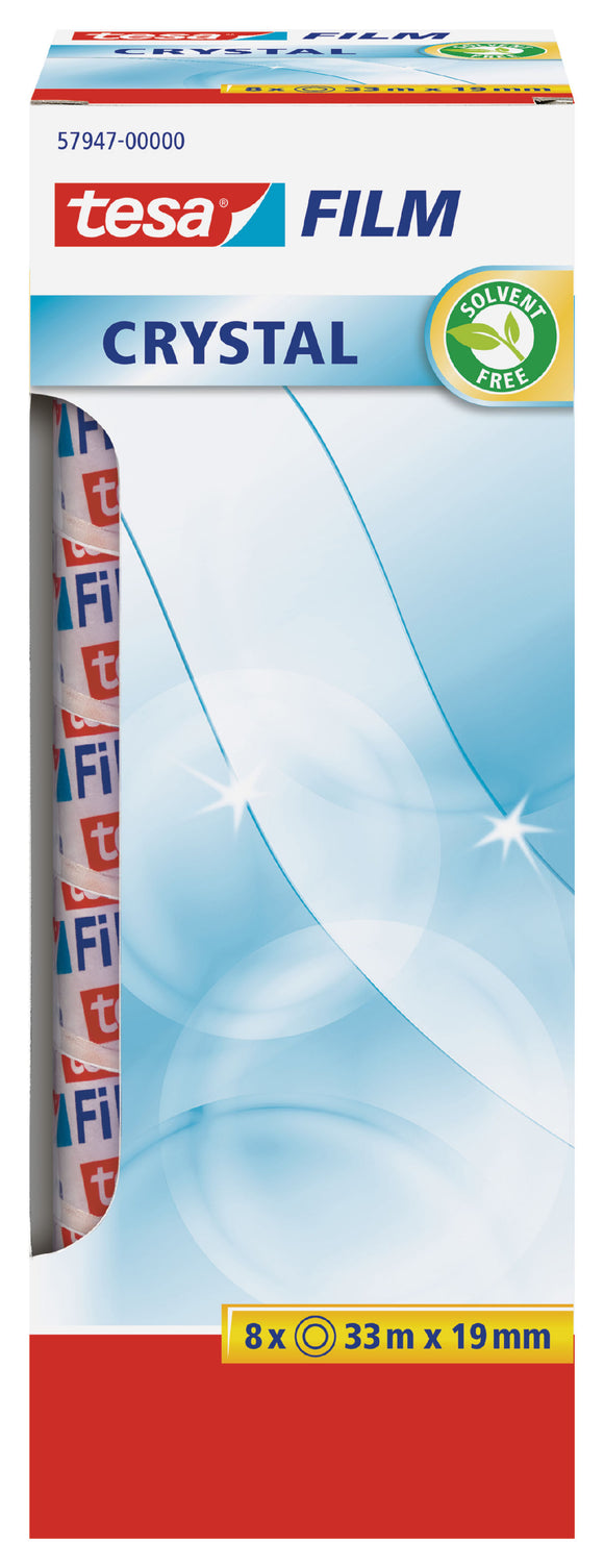tesafilm Crystal tape 19mm x 33m 57947 OfficeBox PK8